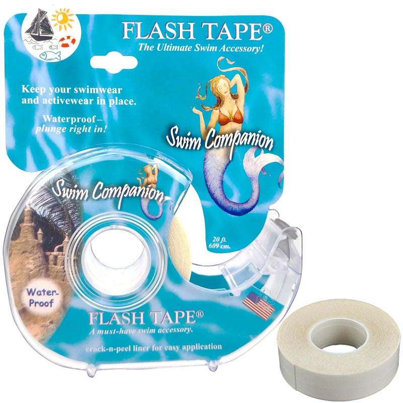 Braza Swim Flash Tape with Crack N Peel Liner - Double Sided Clear Adhesive Clothing, Fabric and Body Tape - Image 4